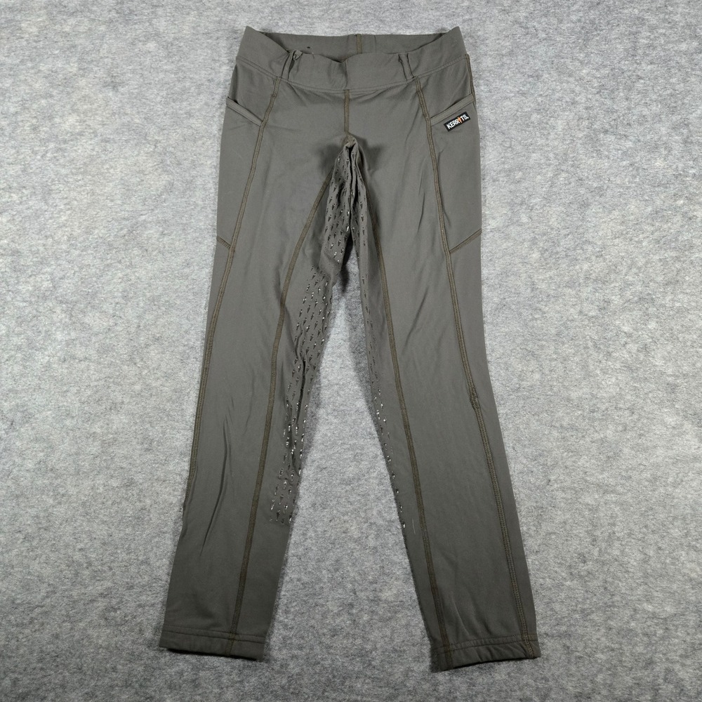 Kerrits Womens Green Full Seat Grip Equestrian Riding Tights Size S